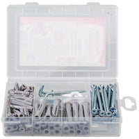 SET CHEVILLES MATERIAUX +VIS/CROCHETS 118 PIECES