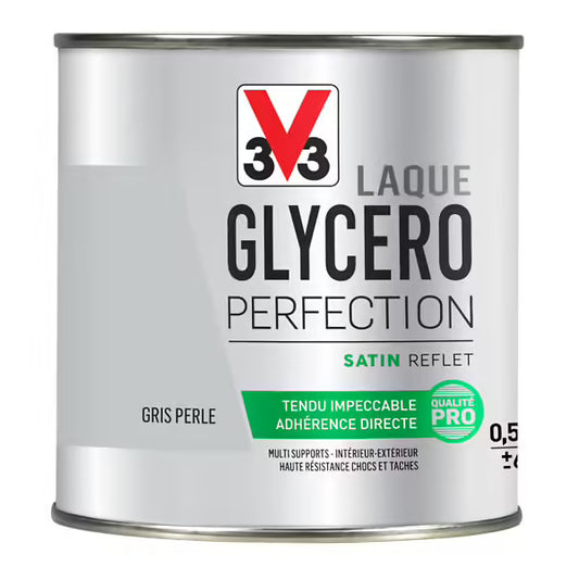Laque Glycéro Perfection V33 Gris Perle Satin 0,5L