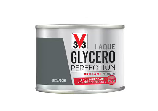 Laque Glycéro Perfection V33 Gris Ardoise Brillant Miroir 0,125L
