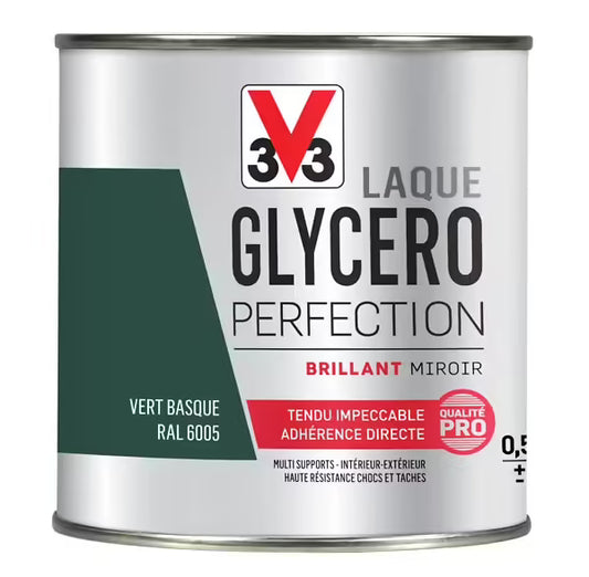 LAQUE GLYCERO VERT BASQUE BRILLANT 0,5L