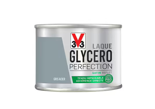 Laque Glycéro Perfection V33 Gris Acier Satin 0,125L