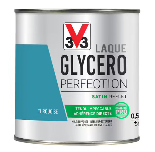 LAQUE GLYCERO TURQUOISE SATIN 0,5L