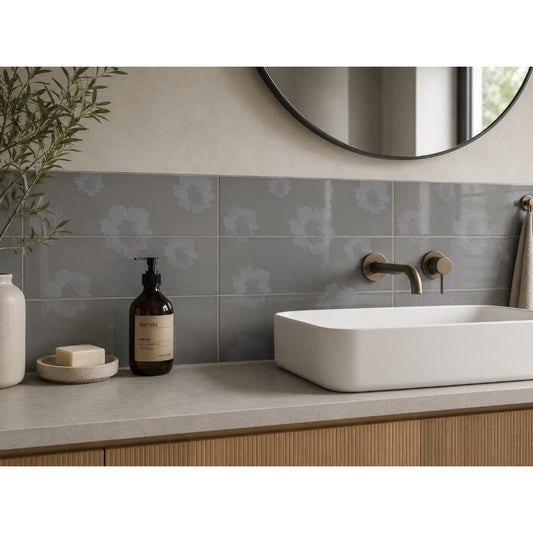 Faience Newcastele Gris, 20 x 40 cm