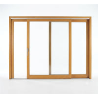 Baie Coulissante Bois Exotique, 215 x 180 x 13 cm