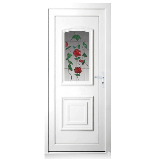 PORTE D ENTREE PVC LIMA  poussant gauche