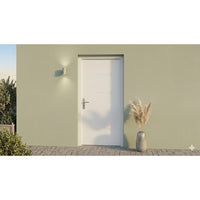 PORTE D ENTREE ACIER PLEINE HELEA poussant droit