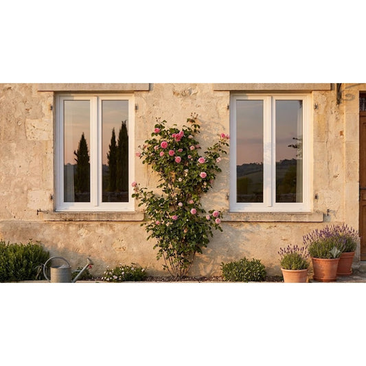 FENETRE 2 VANTAUX PVC OSCILLO BATTANT Longeur 145 largeur 100