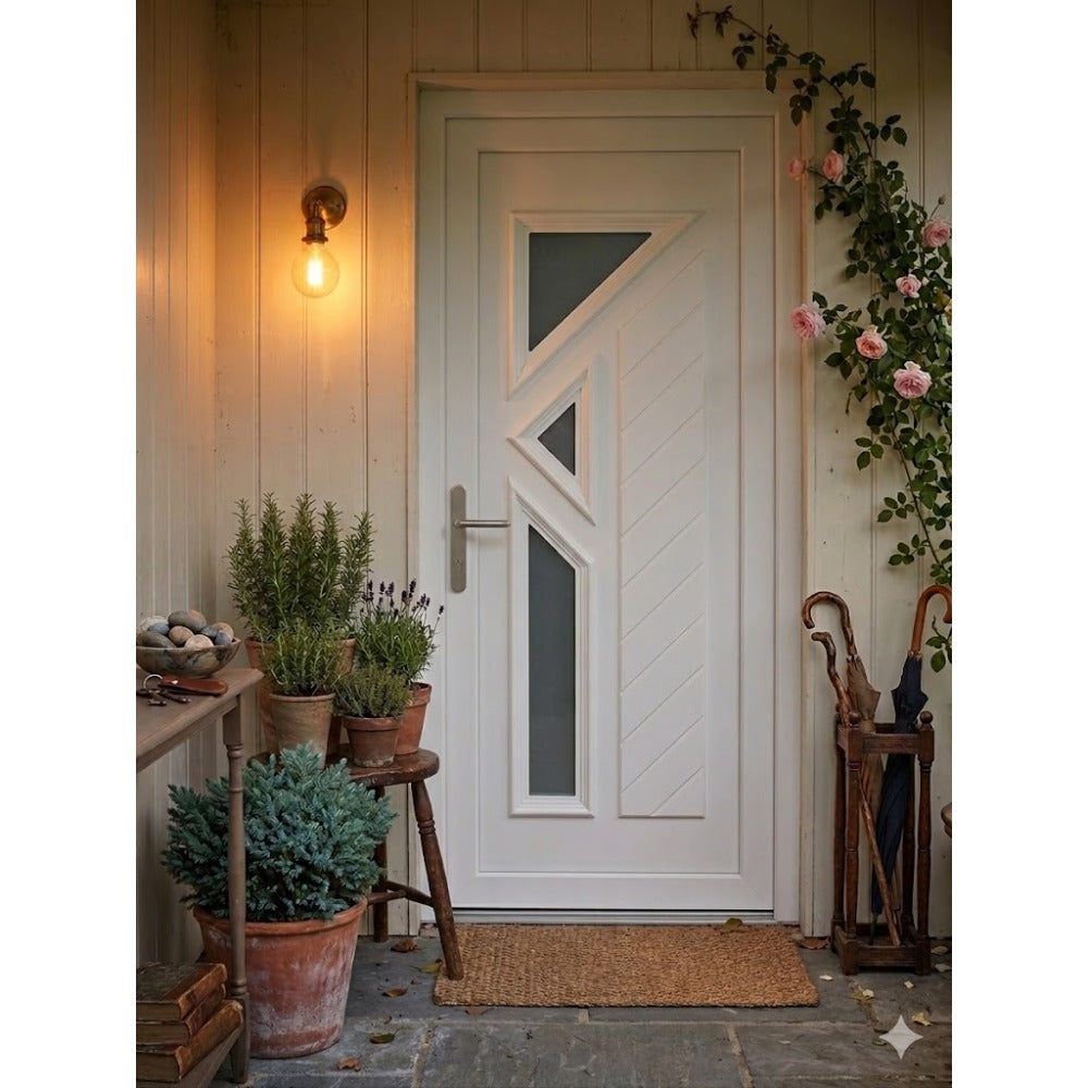 PORTE D ENTREE PVC HARMONY poussant droit