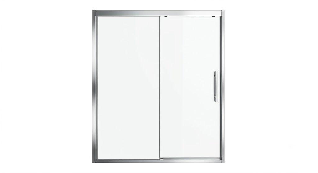 Paroi de Douche Extensible, Accès de Face, H 195 x l 150 cm, Ep 6 mm