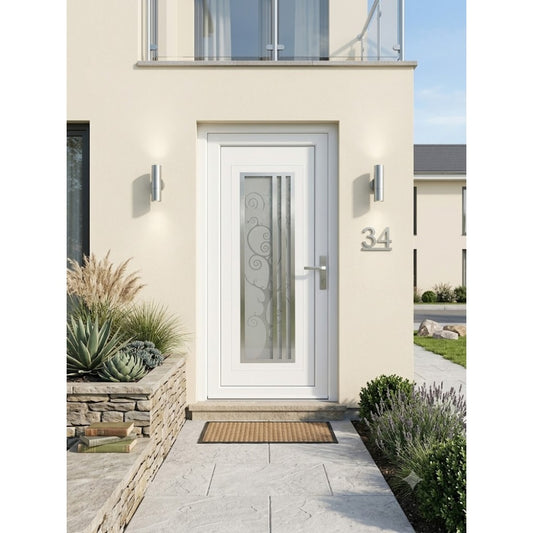 PORTE D ENTREE PVC PARTITION  poussant gauche